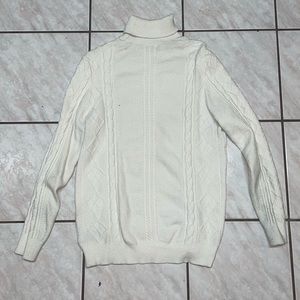 Guess White Turtleneck Sweater